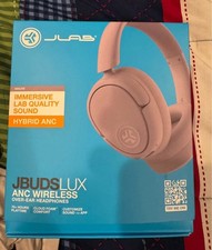 JLab JBuds Lux ANC Wireless Headphones Hybrid Active Noise Cancelling Mauve
