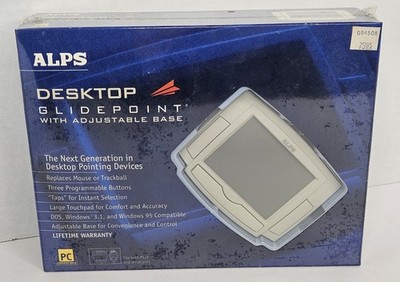 ALPS Glidepoint 3 Button PS2 Serial Trackpad/Touchpad Portable Mouse New Sealed