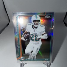 2025 Topps Chrome Football Devon Achane Future #188 REFRACTOR Miami Dolphins