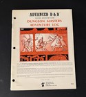 TSR 9036 Dungeon Masters Adventure Log (Good) AD&D 1e