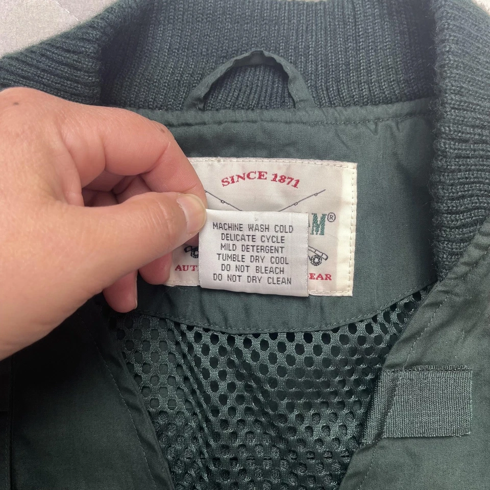 Field & Stream Fishing Vest Mens Large Green Multi Pocket Utility D Rings Mesh - Image 4 of 4