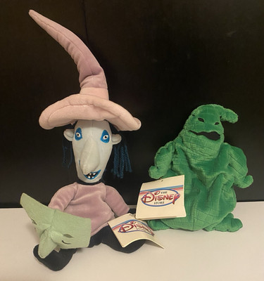 Disney Store Nightmare Before Christmas Oogie Boogie & Shock Plush Set MPN 26463