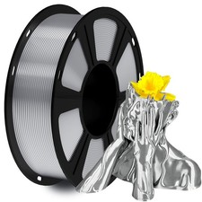 1KG / Roll Geeetech 3D-Drucker Filament Silber Silber PLA 1,75 mm glänzende Seid