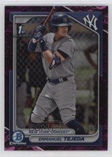 2024 Bowman Chrome Prospects Fuchsia Lunar Refractor /199 Enmanuel Tejeda 12jy