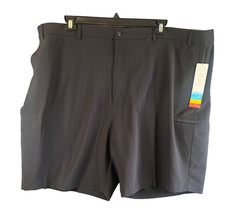 Pro Tour Shorts Mens Size 50 Comfort Stretch Flat Front Black NEW with Tags