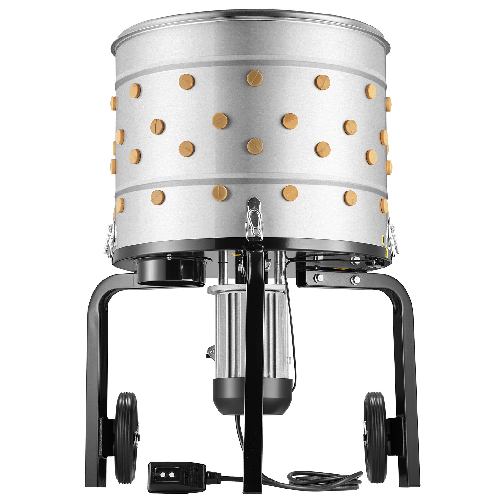 Plumeuse volaille 900W dotée de 98 doigts en caoutchouc souple