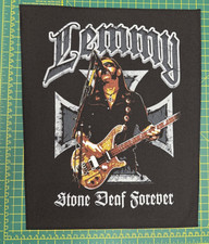 Motorhead Stone Deaf Forever Large Printed Sew On Back Patch Officially Licensed