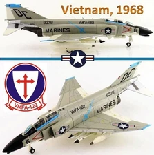Hobby Master 1/72 HA19049 F-4B Phantom II VMFA-122 Crusaders Da Nang AB, Vietnam