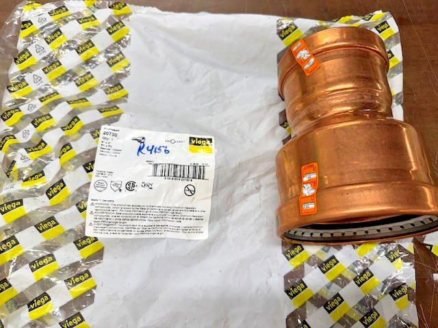 VIEGA 20730 ProPress 4" x 3" P1 x P2 Reducer, Copper (1) - NEW