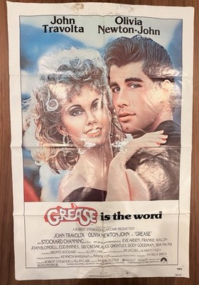 Grease Original US Movie Poster 1978 Vintage Exploitation Film