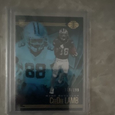 2020 Panini Illusions CeeDee Lamb Trophy Collection Light Blue #18 /199 RC