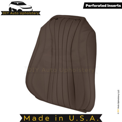 2017-2023 Fits Mercedes Benz E-Class Leatherette Driver Top Seat Cover Nut Brown