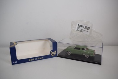 C22 1:43 BOS BEST OF SHOW 43401 STUDEBAKER CHAMPION STARLIGHT COUPE 1951 GRÜN