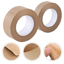 2 Roll of Convenient Water Activated Sealing Tape Writable Kraft Packing Tape
