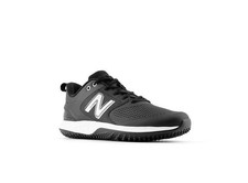 New Balance Men's Fresh Foam 3000V6 Turf-Trainer Baseball Shoe, Black/White, 5.5