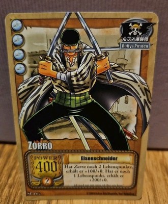 One Piece Karte - Zorro - Eisenschneider - SB-C02 - Deutsch - 1999 Vintage - OLD