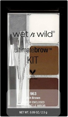 Wet n Wild Ultimate Augenbrauen Set Brow Definer E963 Ash Brown Brandneu & Versiegelt