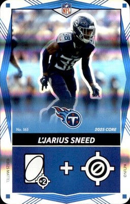 2025 Uno Elite Core Blue Foil - L'Jarius Sneed Tennessee Titans #165