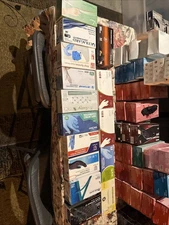 Lot Of 15 Disposable Nitrile Medical Exam Gloves Various Brands & Size 1500 Ct