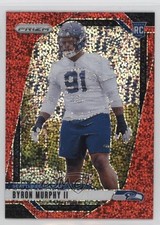 2024 Panini Prizm Rookies Red Sparkle Prizm Byron Murphy II #317 nd3