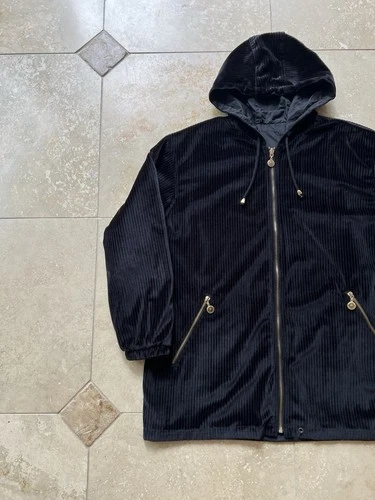 VTG Current Seen Outerwear Men's Full Zip Black Corduroy Reversible Jacket XL  image 3