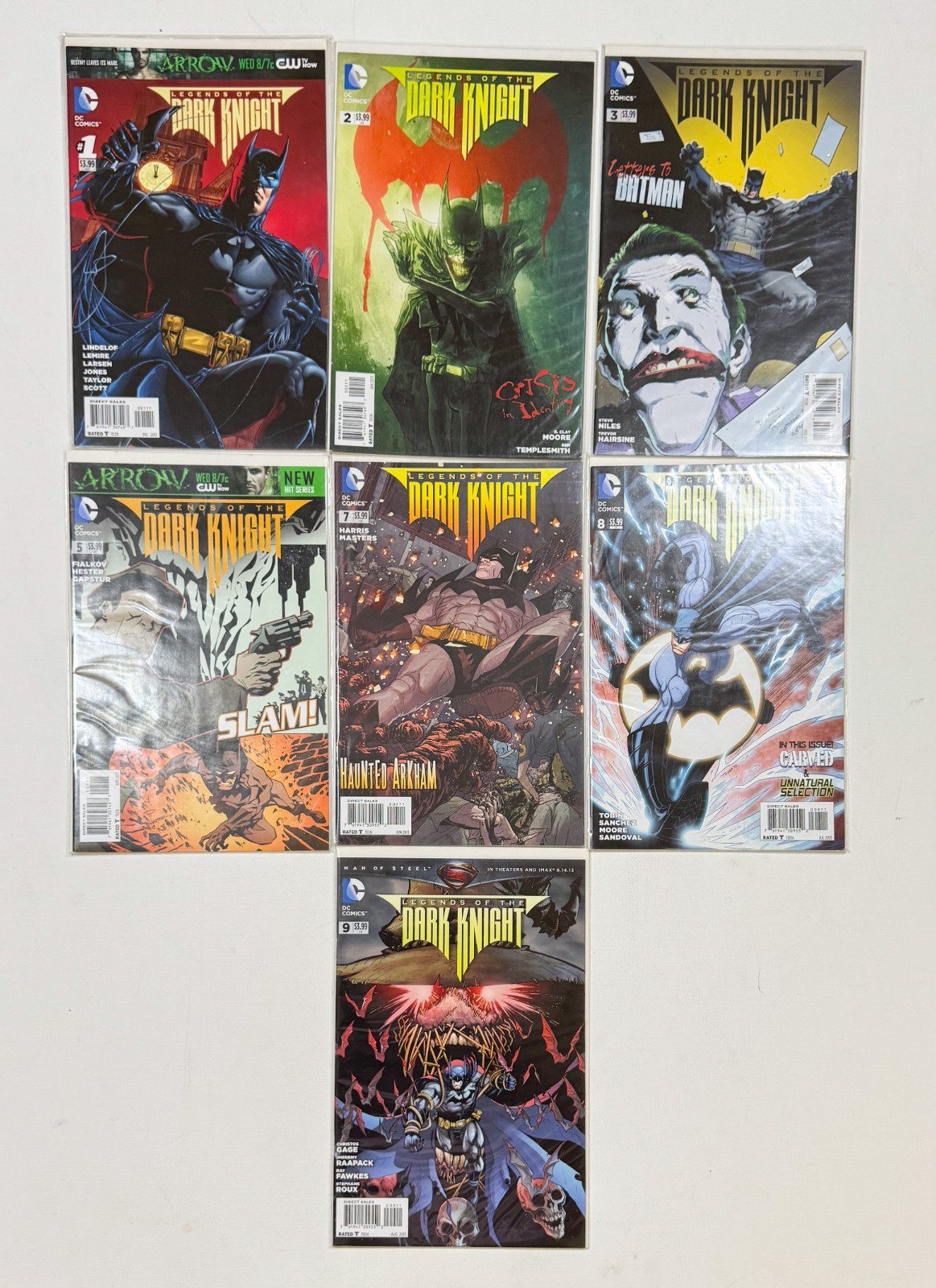 Batman Legends of the Dark Knight lot of 7 #1-3,5,7-9 2013 Damon Lindelof
