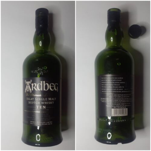 Ardbeg Whisky Empty 750ml Bottle & Cap  Islay Scotch Whiskey Movie Film Prop F - Picture 1 of 3