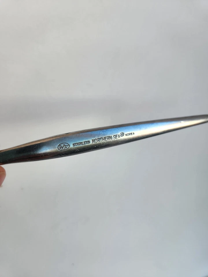 Juego de 4 tenedores vintage MCM NORTH SEA cena y ensalada WF Corea brillante Foto 4 de 4