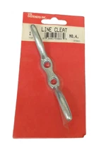 2 Pack  VSI FASTENERS Zinc Plated Steel No. 4 Rope Line Cleat 4-1/2"