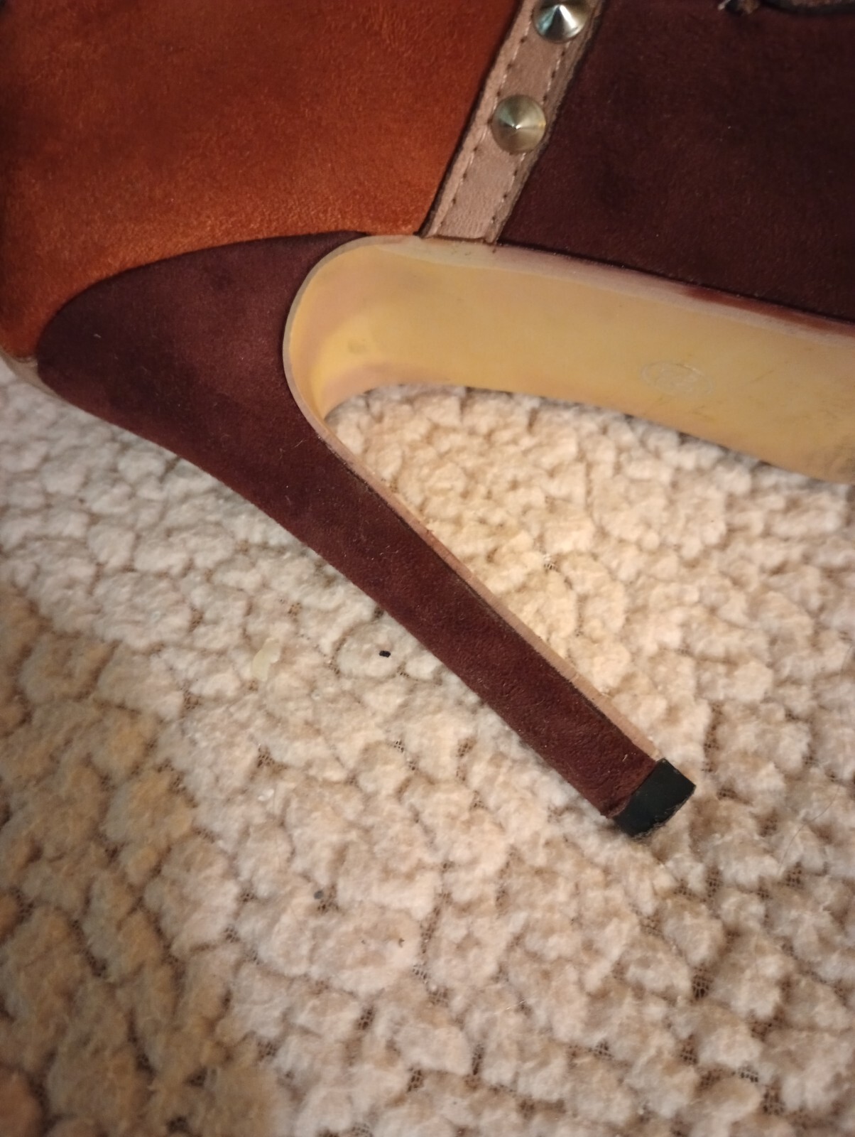 Suede Patchwork Pumps - image 3