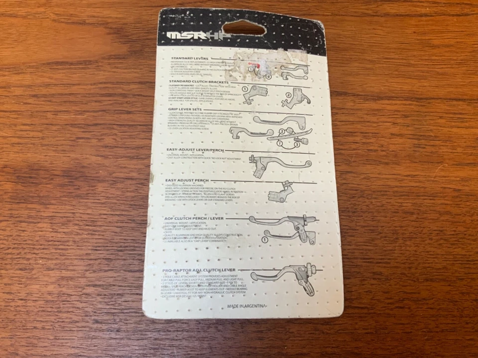 Palanca de freno MSR para 2000-2004 KTM 125/200/250/300/380/400/450/520/525 34-2024 Foto 2 de 2