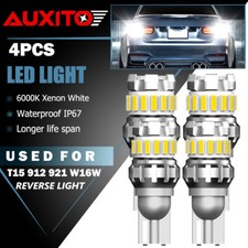 Auxito T15 Led Reverse Back Up Light Bulb 921 912 W16w 904 906 White 6500k 4x Auxito T15 Led Reverse Back Up Light Bulb 921 912 W16w 904 906 White 6500k 4x