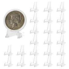 OnFireGuy 25pcs Coin Easels Small Coin Display Stand Easels for Coin Holders
