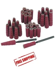 Abrasive Sanding Cartridge Spiral Roll Cone Cylinder Shaped Sander (52 Pc) Set