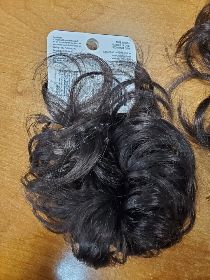 Paquete de 4: Color de cabello sintético Twister rizado Scunci Hype #4 *marrón* (2045-R7P6a) Foto 2 de 2