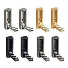 Set of 2 Wall Hooks with Foldable Design for Coat Towels and Backpacks Storage