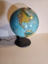 1972 Scan Globe A/S 1985 Edition 12" Illuminated Light Up w Stand USSR Works
