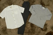 ZARA BOYS  PLACE 3PC SWEATER SHIRT DRESS HERRINGBONE PANTS OUTFIT SIZE 11-12Y