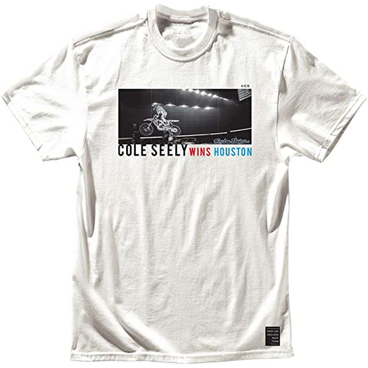 Troy Lee Designs TLD Victory Tee T-Shirt White Large L *WAS $26.00* CLOSEOUT