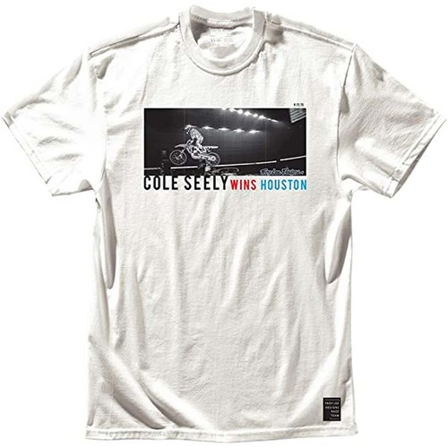 Troy Lee Designs TLD Victory Tee T-Shirt White Large L *WAS $26.00* CLOSEOUT