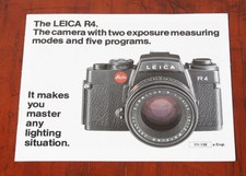 LEITZ LEICA R4 SALES BROCHURE/125882