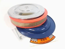 1965-1973 Ford 289 Air Cleaner Set HiPo Mustang Falcon Mercury Decal Logo Chrome