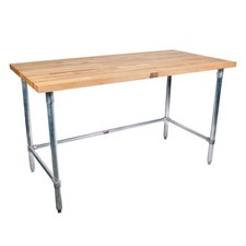 John Boos MFTGOB-7230 Work Table with Galvanized Open Base