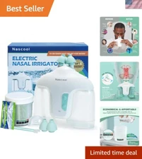 Safe Electric Nose Cleaner with Self-Cleaning & Waste Collection for Sinus Care