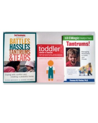 PARENT HELP BOOKS (3) Infant to Toddler Tantrums, Behavioral, Coping, Techniques