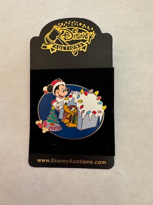 DISNEY - SANTA MICKEY & PLUTO DOGHOUSE CHRISTMAS PIN - LE 500 - RARE - BRAND NEW