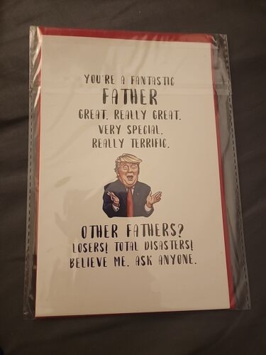 Funny Father's Day Card,Trump Father,Dad Birthday,Humorous Greeting Cards - Picture 1 of 2