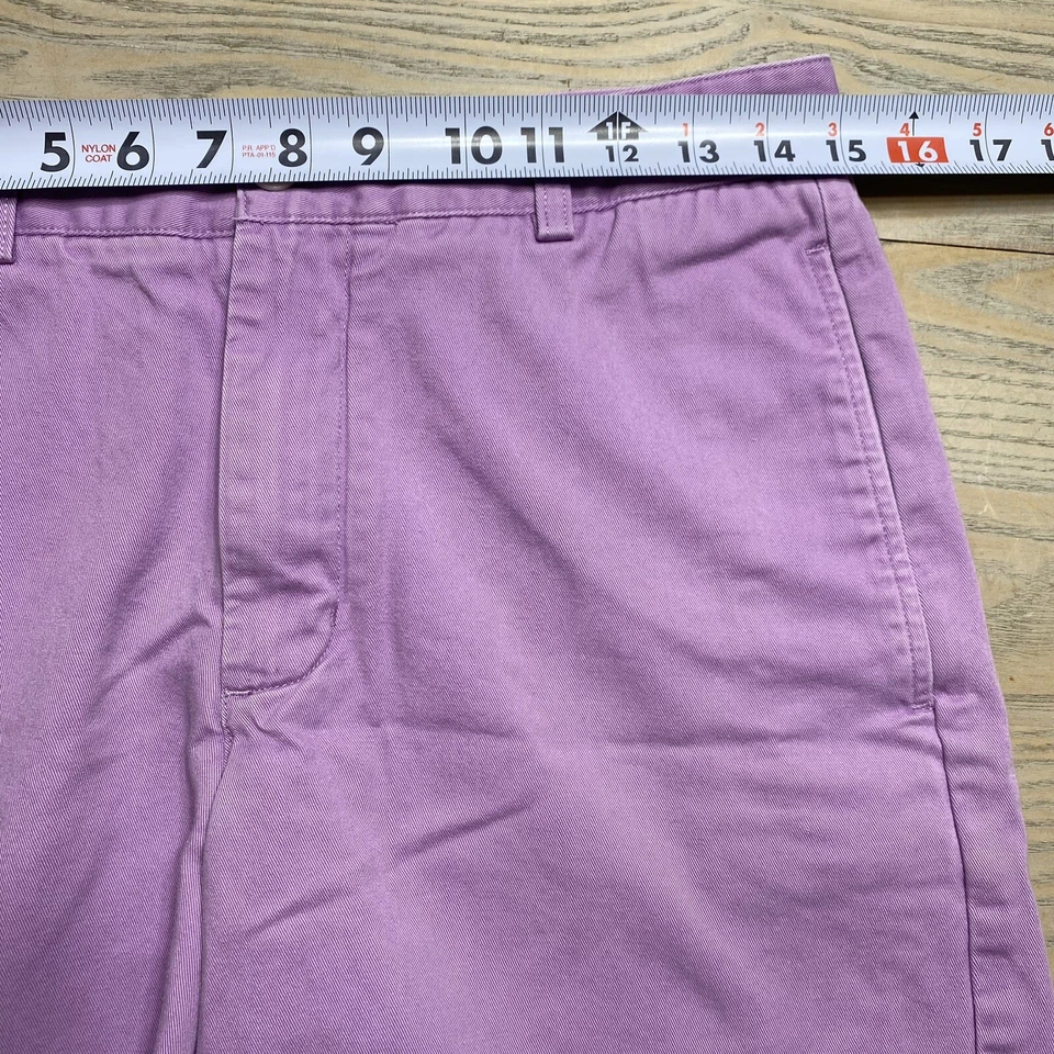 Pantalones Cortos Vineyard Vines Club Para Hombre 30 Lavanda/Púrpura Frente Plano Algodón Sarga Foto 4 de 4