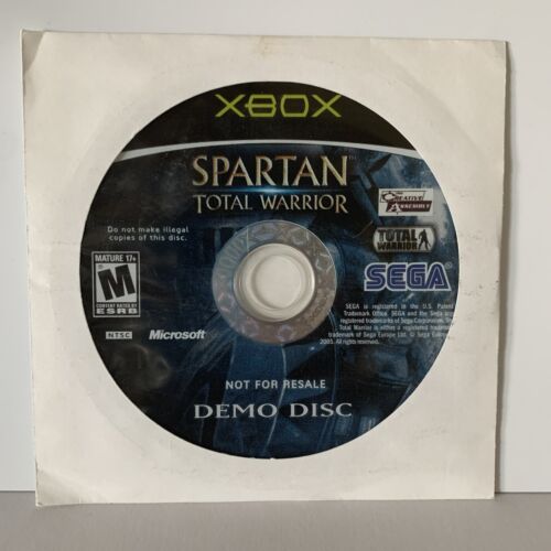 Spartan Total Warrior Original Xbox EB Games Store Kiosk Demo Disc Super Rare - Picture 3 of 13