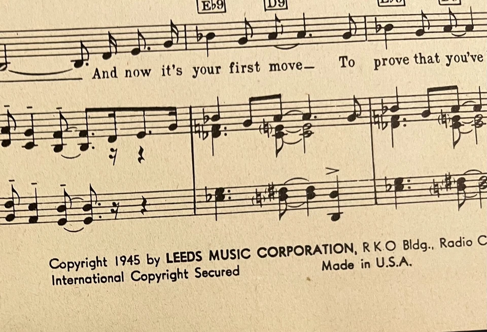 1945, Come To Baby Do!, Inez James, Sidney Miller, Partituras Vintage - Imagem 2 de 4